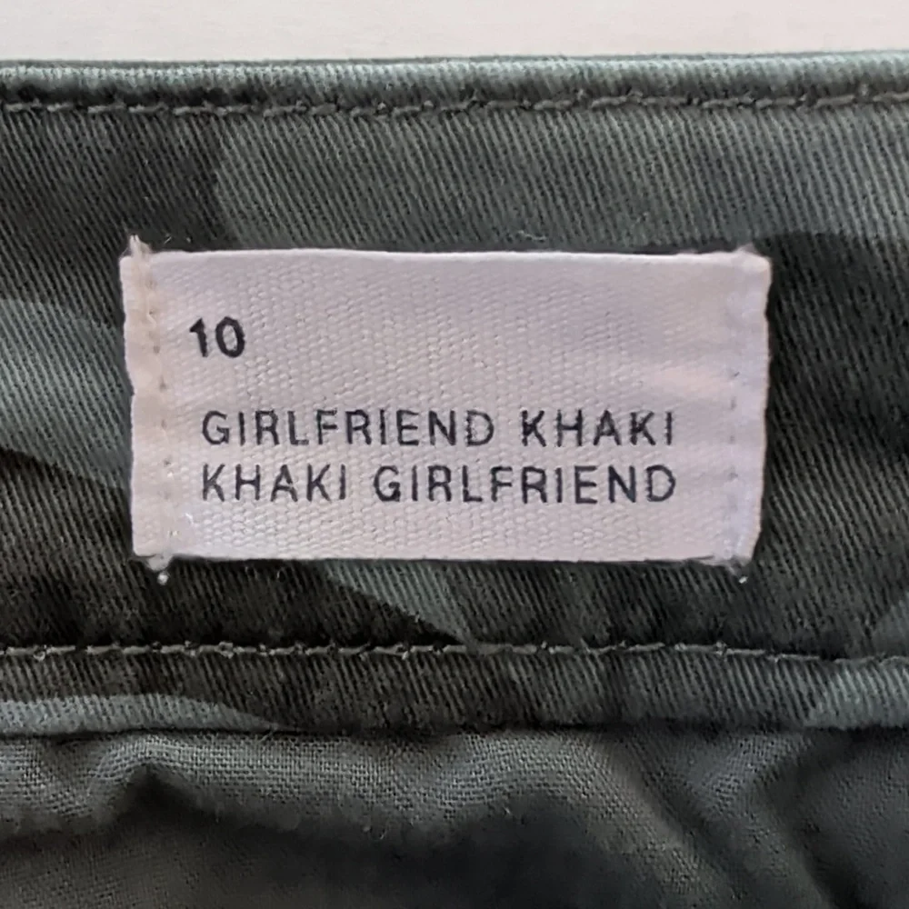 Gap "Gap for Good" Girlfriend Khaki Camouflage Pants 10 Green Pockets - Picture 4 of 15